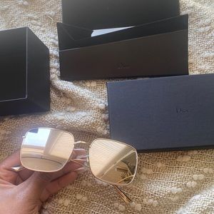 DIOR STELLAIRE 54 GOLD SUNGLASSES